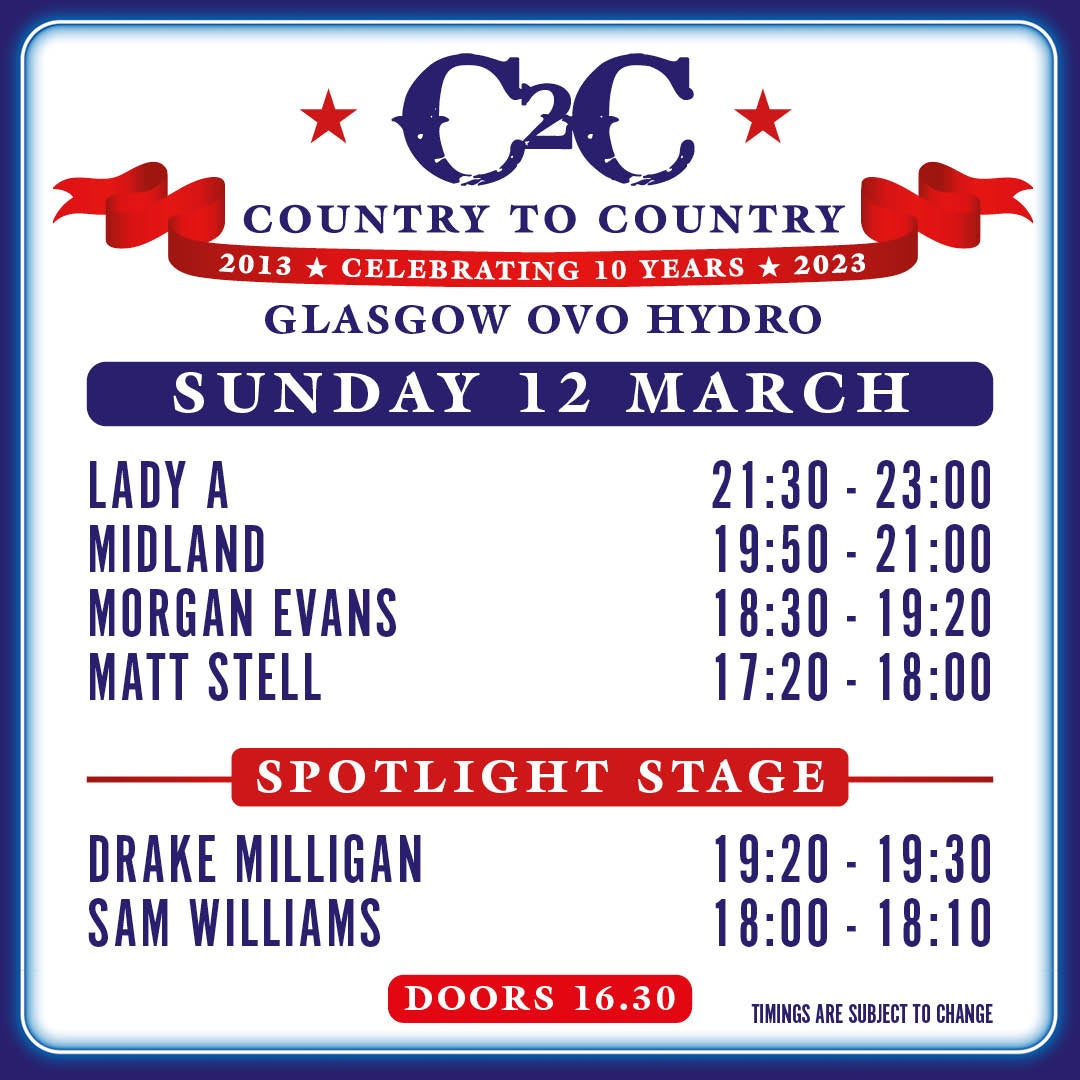 Get Set For Country To Country 2023 Blog OVO Hydro