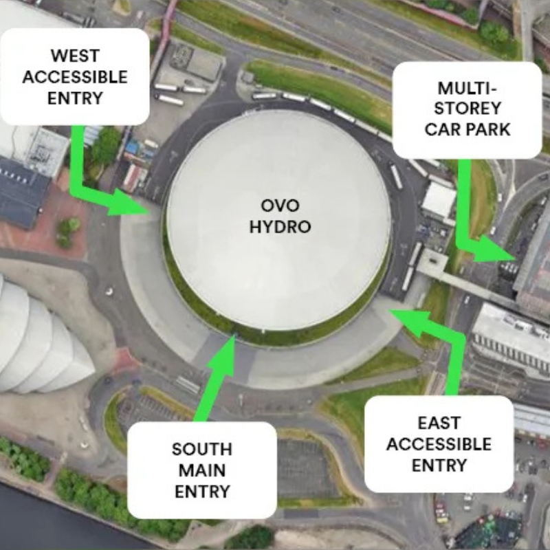 map of accessible entrances