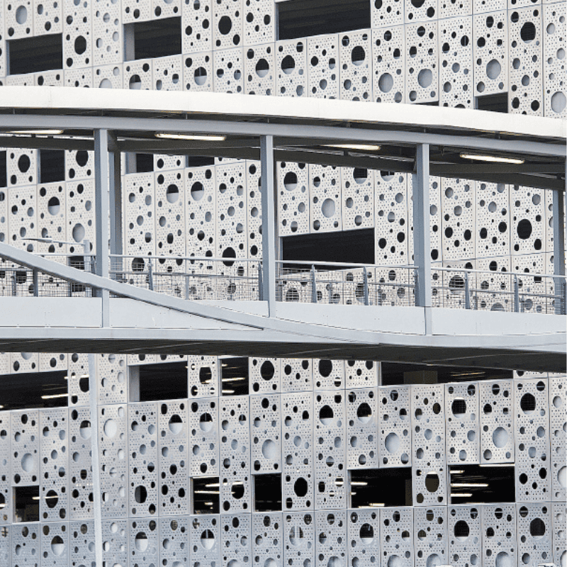 Outside of SEC multi-storey car park