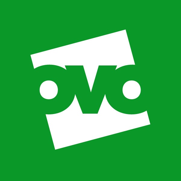 OVO Hydro logo on a green background.